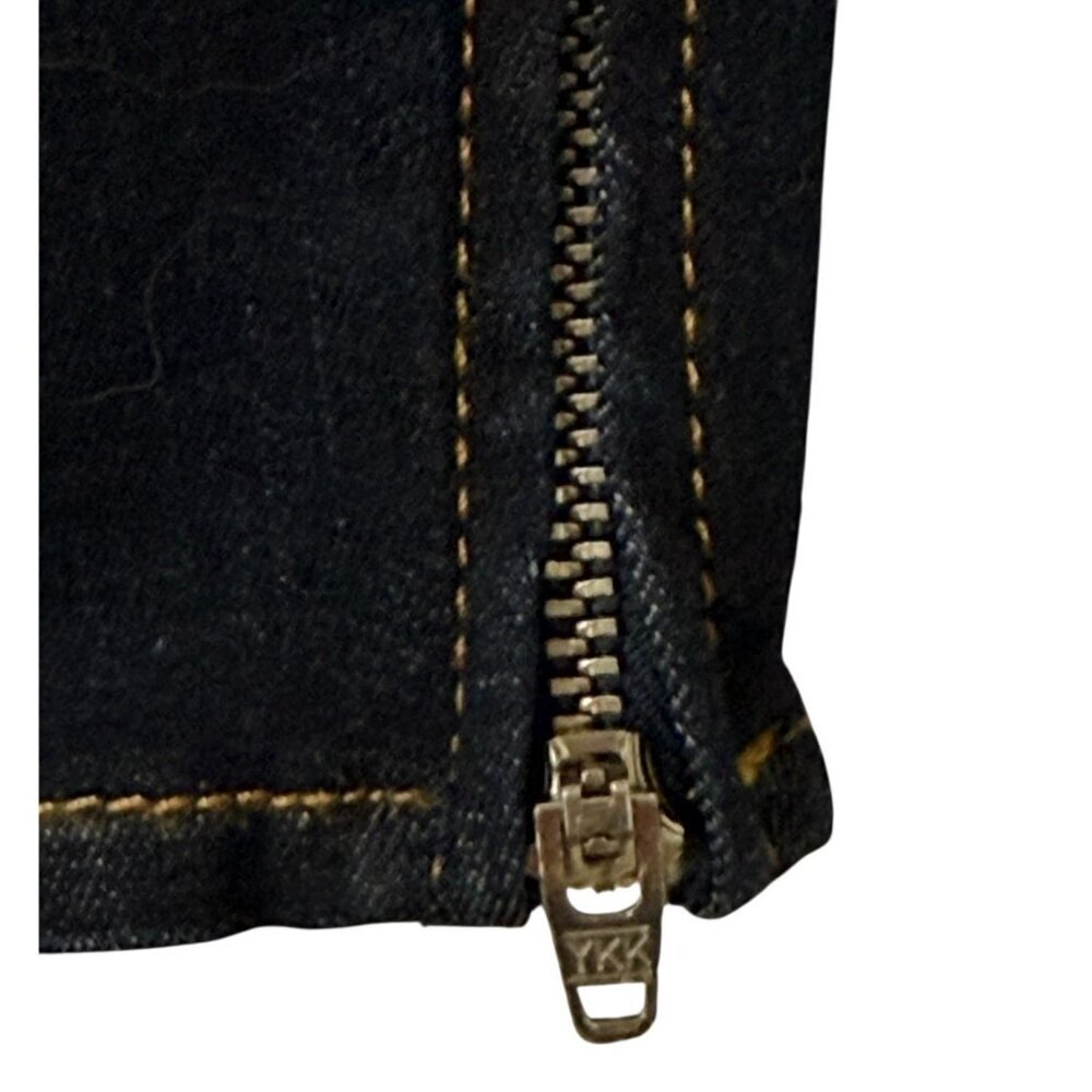 L'Agence Women's Andrea High Rise 26" Jeans in Midnight Dark Ankle Zip Size 27 - Picture 7 of 12